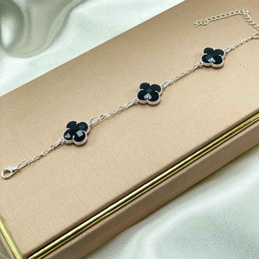 PULSEIRA TR�S TREVOS FOLHEADO COM BRINDE 